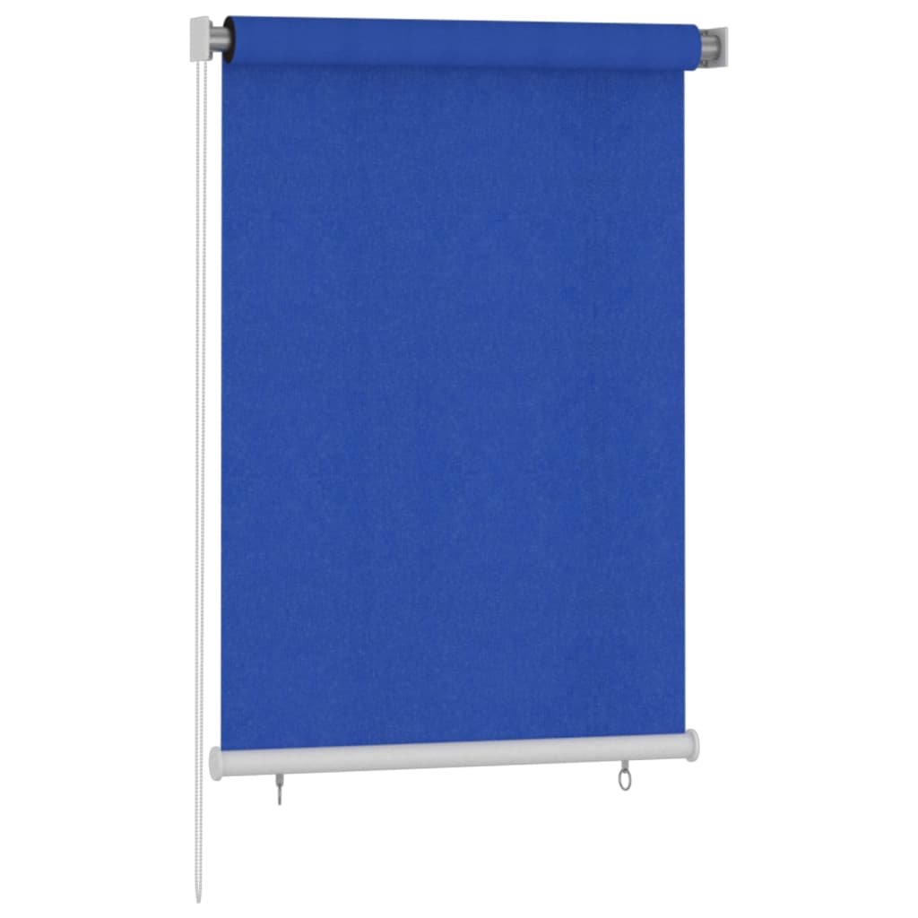Rolgordijn voor buiten 105(B)x140(H) cm HDPE blauw