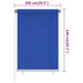 Rolgordijn voor buiten 105(B)x140(H) cm HDPE blauw