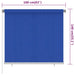Rolgordijn voor buiten 165(B)x140(H) cm HDPE blauw