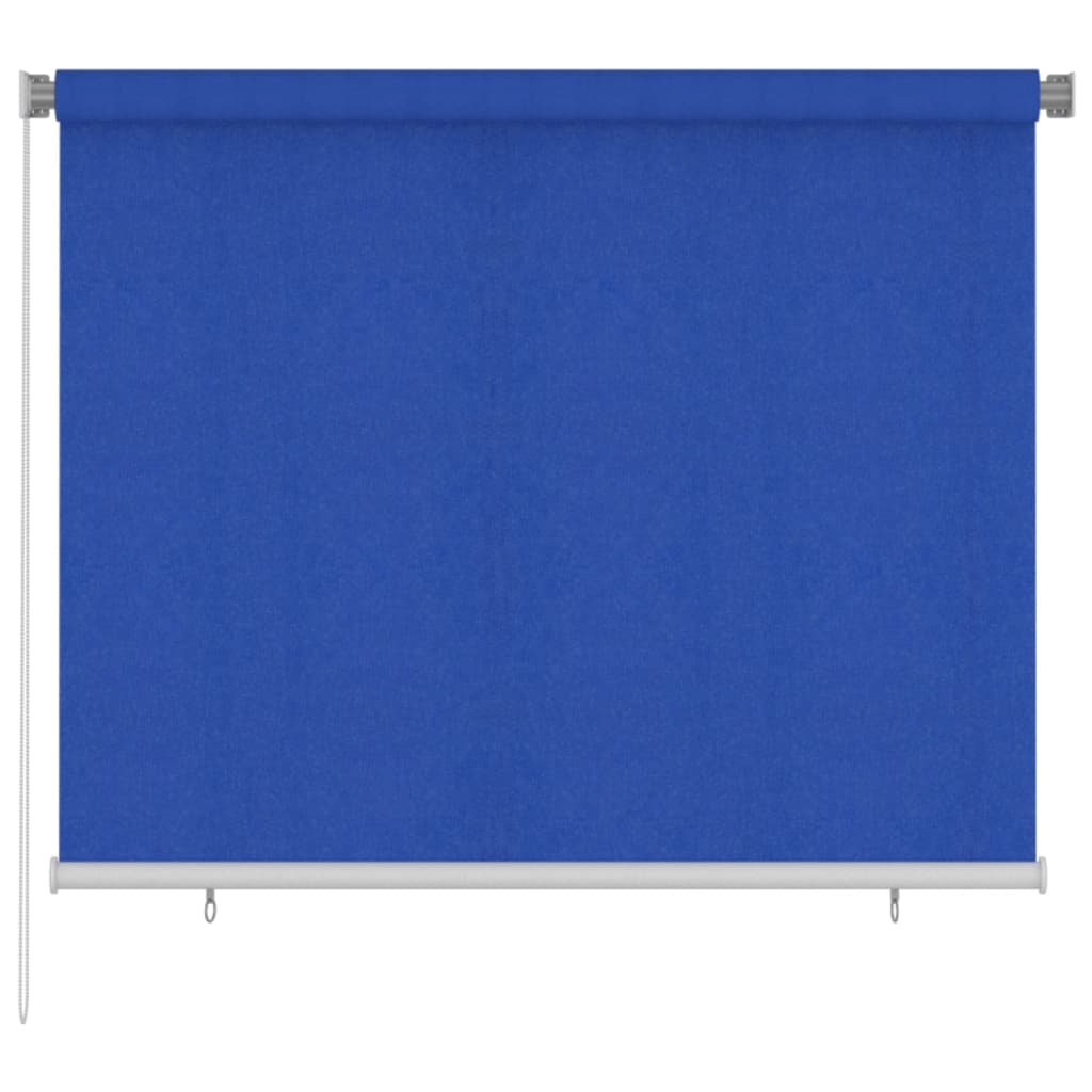 Rolgordijn voor buiten 185(B)x140(H) cm HDPE blauw