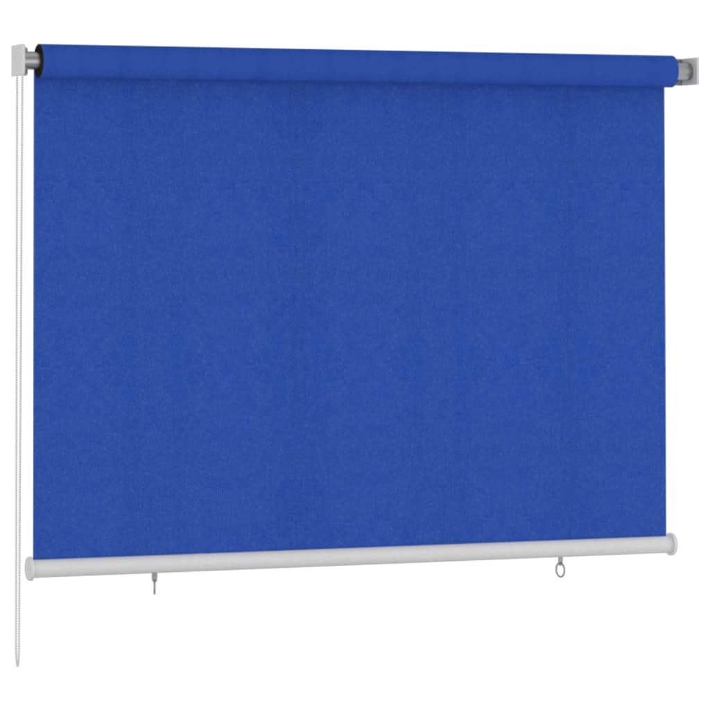 Rolgordijn voor buiten 205(B)x140(H) cm HDPE blauw