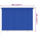 Rolgordijn voor buiten 205(B)x140(H) cm HDPE blauw
