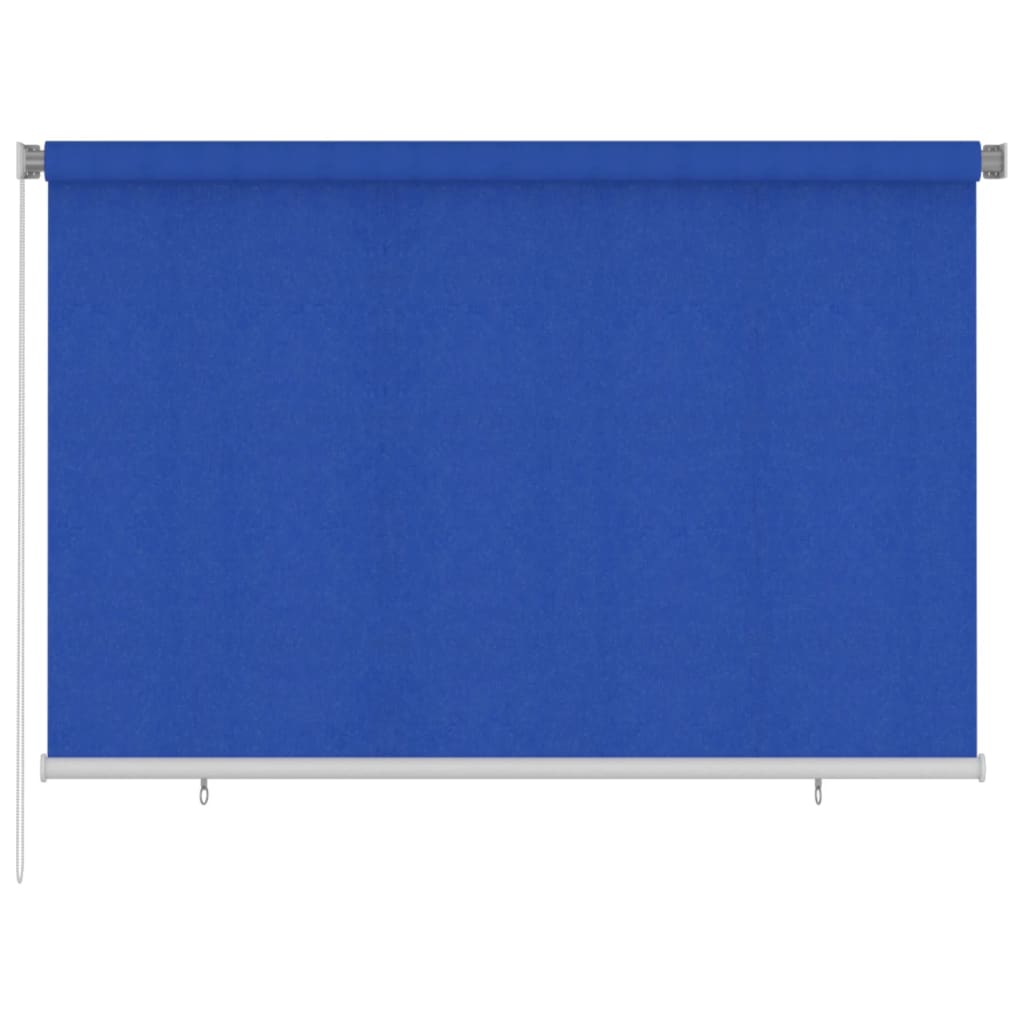 Rolgordijn voor buiten 225(B)x140(H) cm HDPE blauw