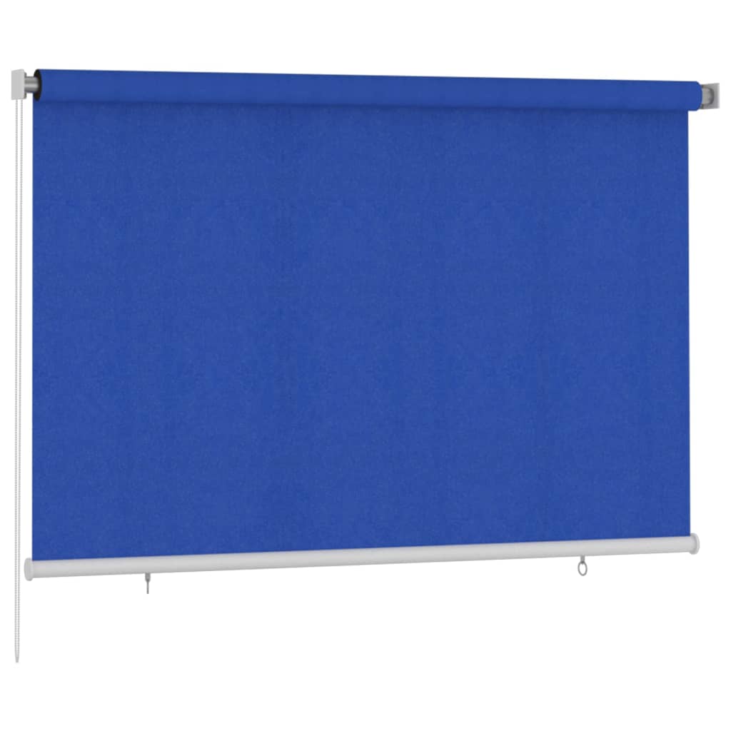Rolgordijn voor buiten 225(B)x140(H) cm HDPE blauw