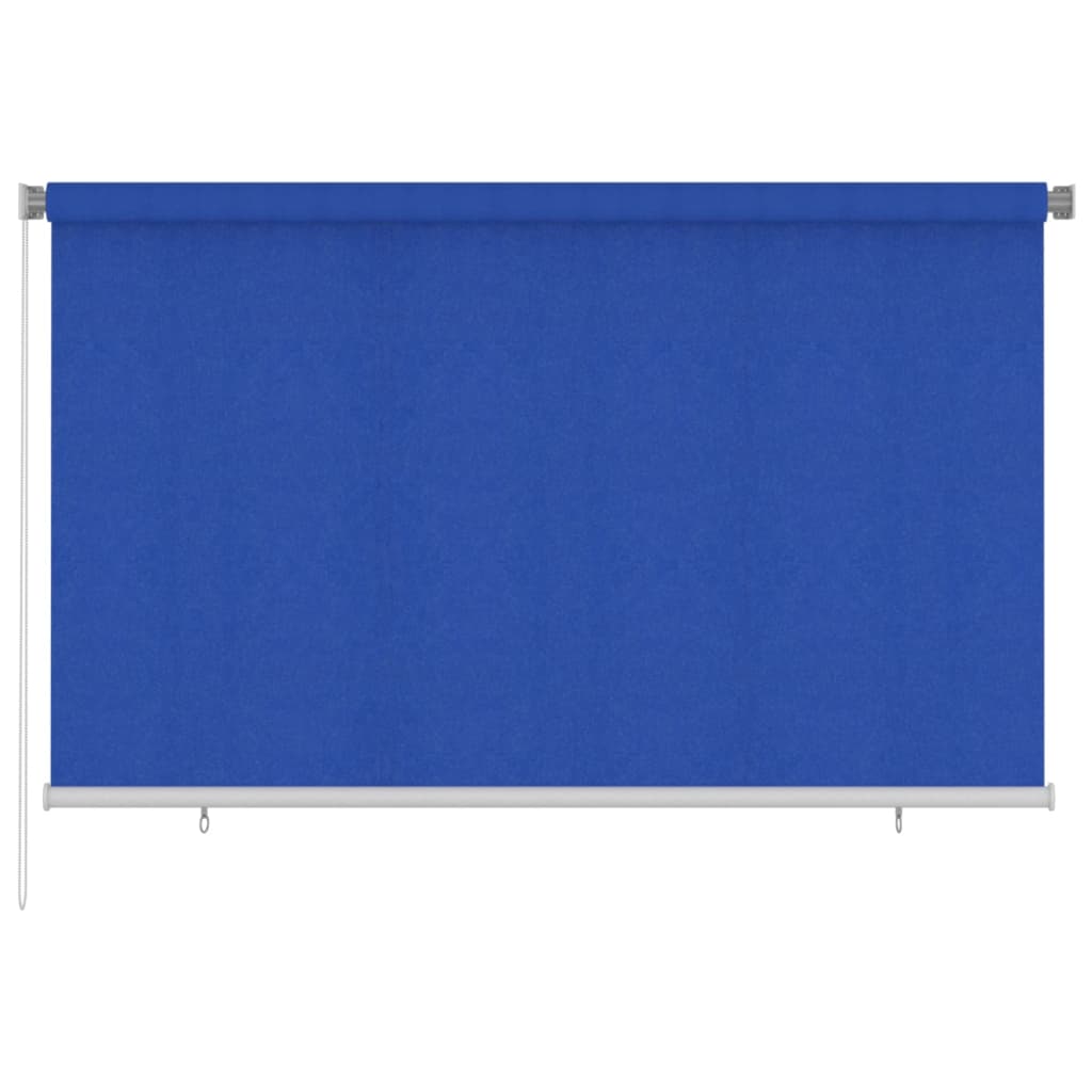 Rolgordijn voor buiten 245(B)x140(H) cm HDPE blauw