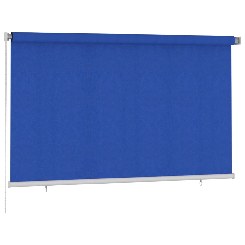 Rolgordijn voor buiten 245(B)x140(H) cm HDPE blauw