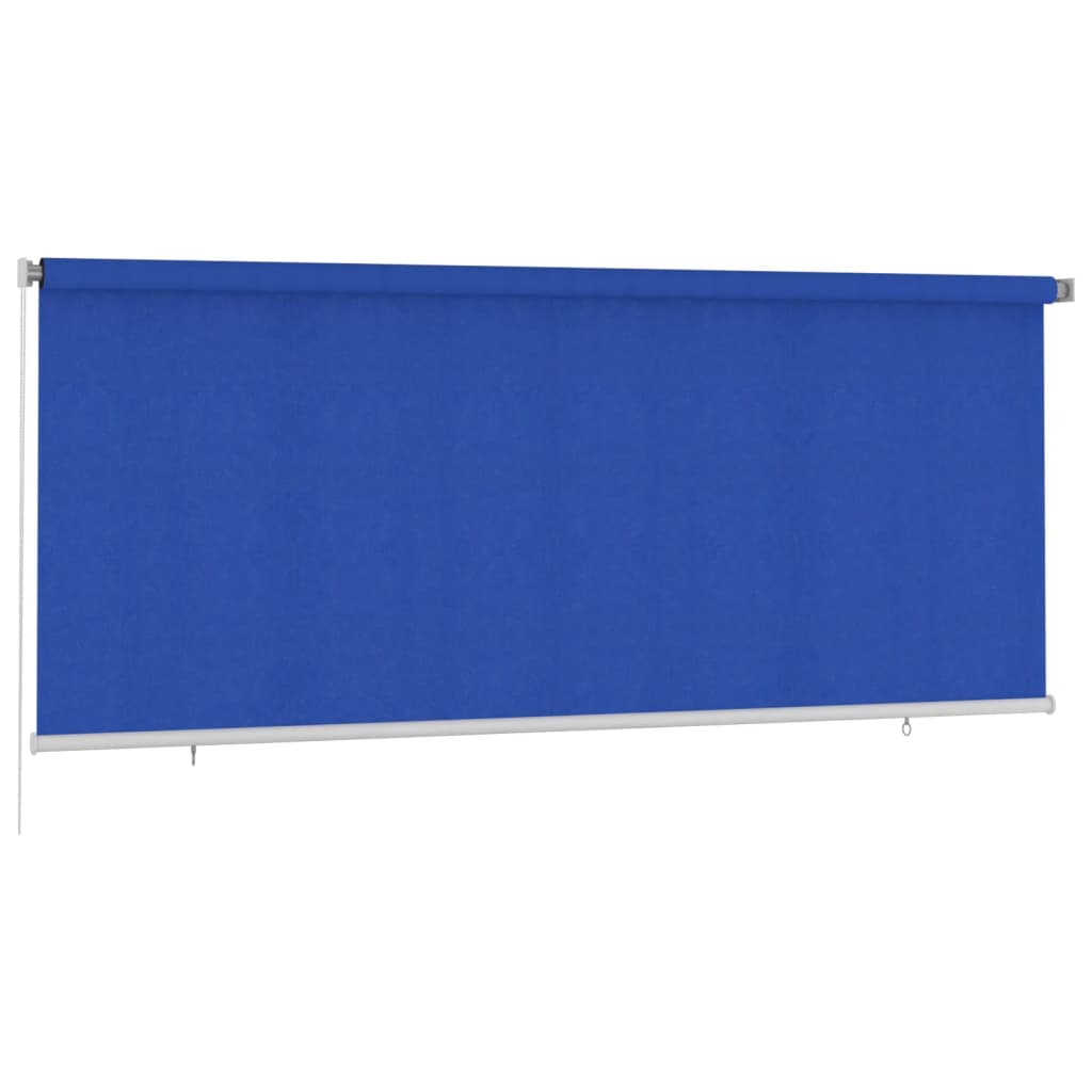 Rolgordijn voor buiten 355(B)x140(H) cm HDPE blauw