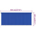 Rolgordijn voor buiten 355(B)x140(H) cm HDPE blauw