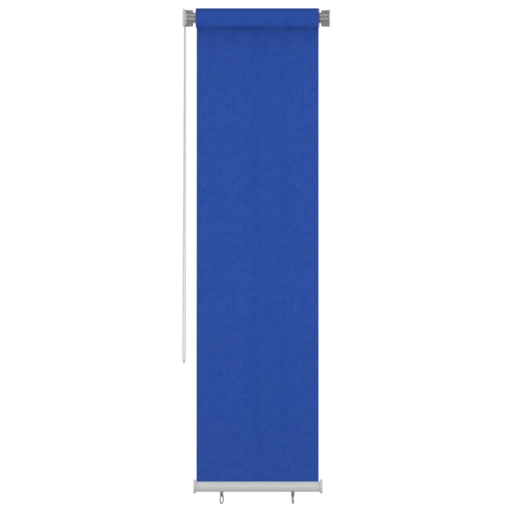 Rolgordijn voor buiten 65(B)x230(H) cm HDPE blauw
