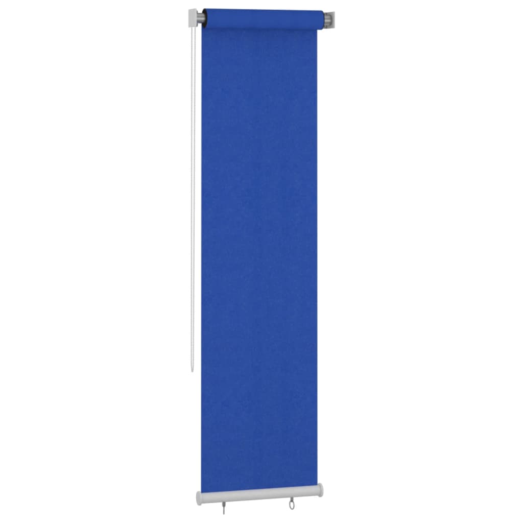 Rolgordijn voor buiten 65(B)x230(H) cm HDPE blauw