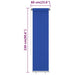 Rolgordijn voor buiten 65(B)x230(H) cm HDPE blauw