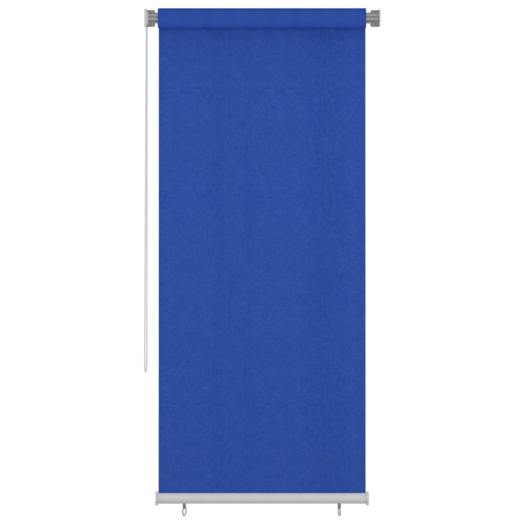 Rolgordijn voor buiten 105(B)x230(H) cm HDPE blauw