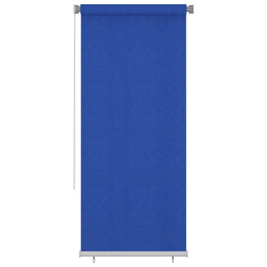 Rolgordijn voor buiten 105(B)x230(H) cm HDPE blauw