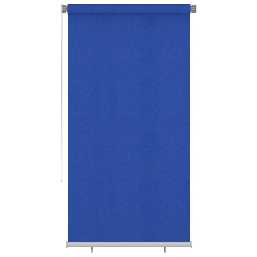 Rolgordijn voor buiten 125(B)x230(H) cm HDPE blauw
