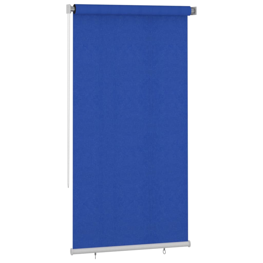 Rolgordijn voor buiten 125(B)x230(H) cm HDPE blauw