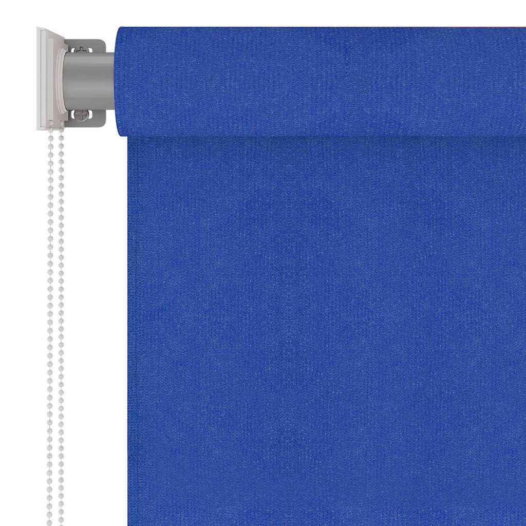 Rolgordijn voor buiten 125(B)x230(H) cm HDPE blauw