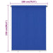 Rolgordijn voor buiten 185(B)x230(H) cm HDPE blauw