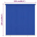 Rolgordijn voor buiten 225(B)x230(H) cm HDPE blauw