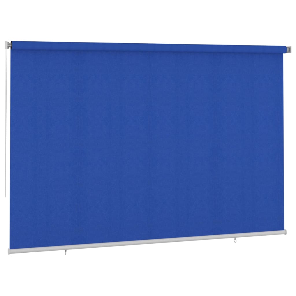 Rolgordijn voor buiten 355(B)x230(H) cm HDPE blauw
