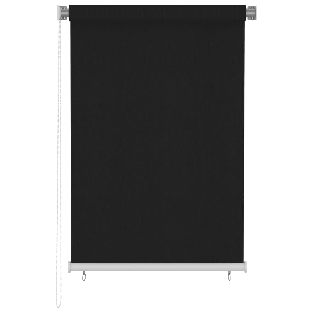 Rolgordijn voor buiten 105(B)x140(H) cm zwart