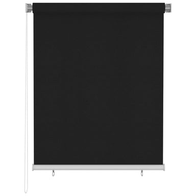 Rolgordijn voor buiten 125(B)x140(H) cm zwart