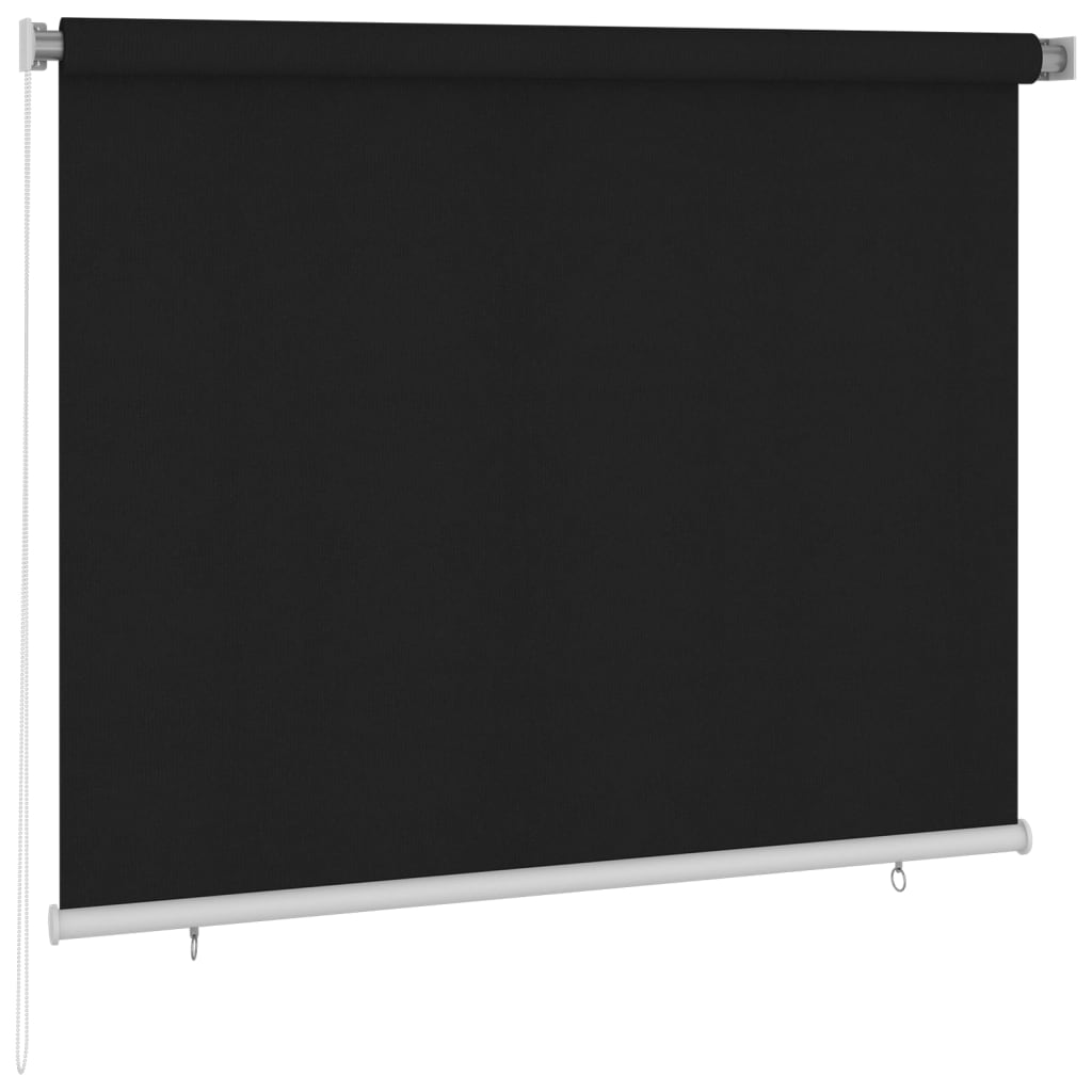 Rolgordijn voor buiten 185(B)x140(H) cm zwart