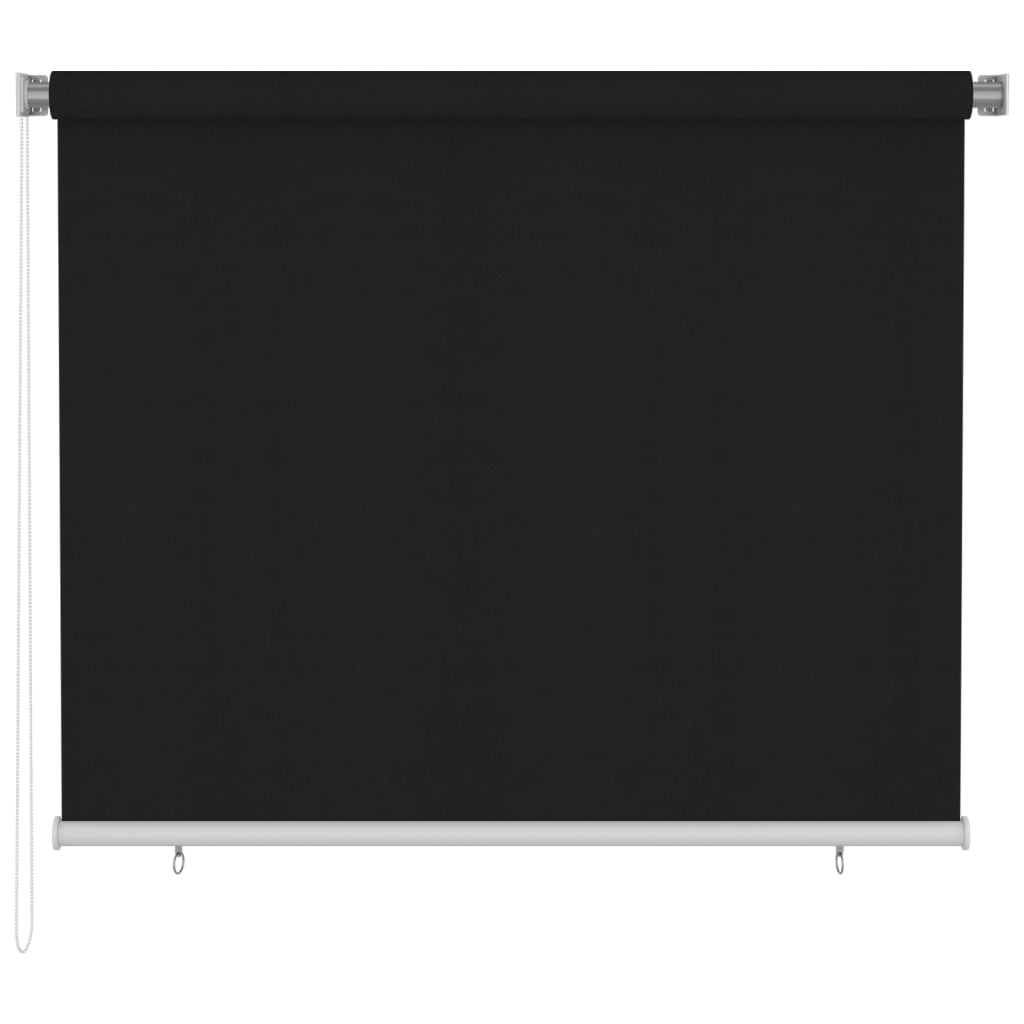 Rolgordijn voor buiten 185(B)x140(H) cm zwart
