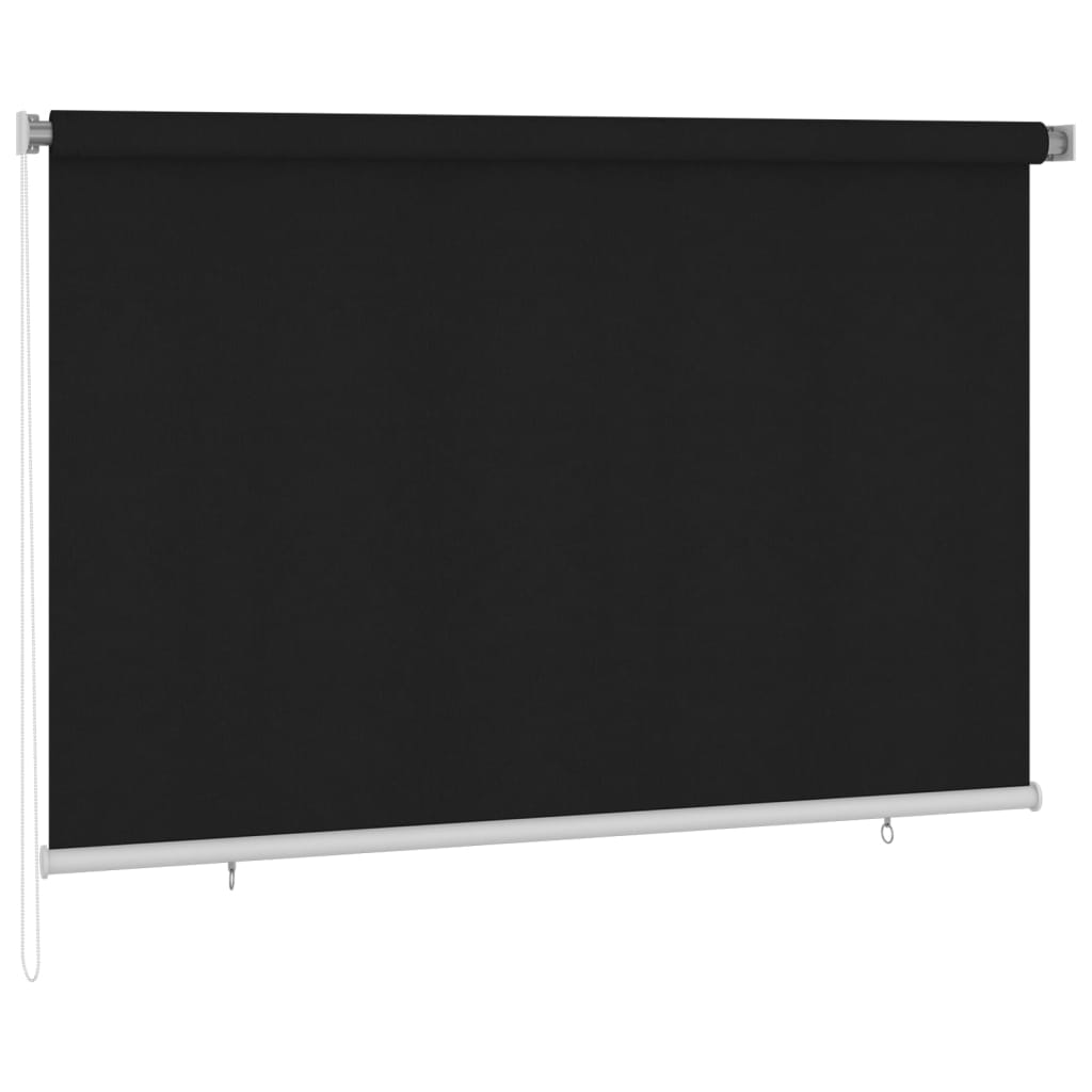 Rolgordijn voor buiten 225(B)x140(H) cm zwart
