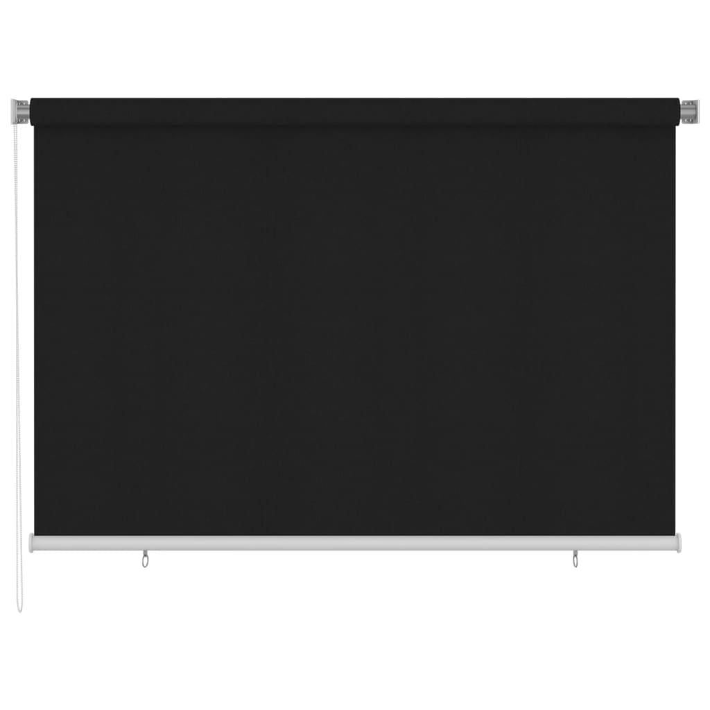 Rolgordijn voor buiten 225(B)x140(H) cm zwart
