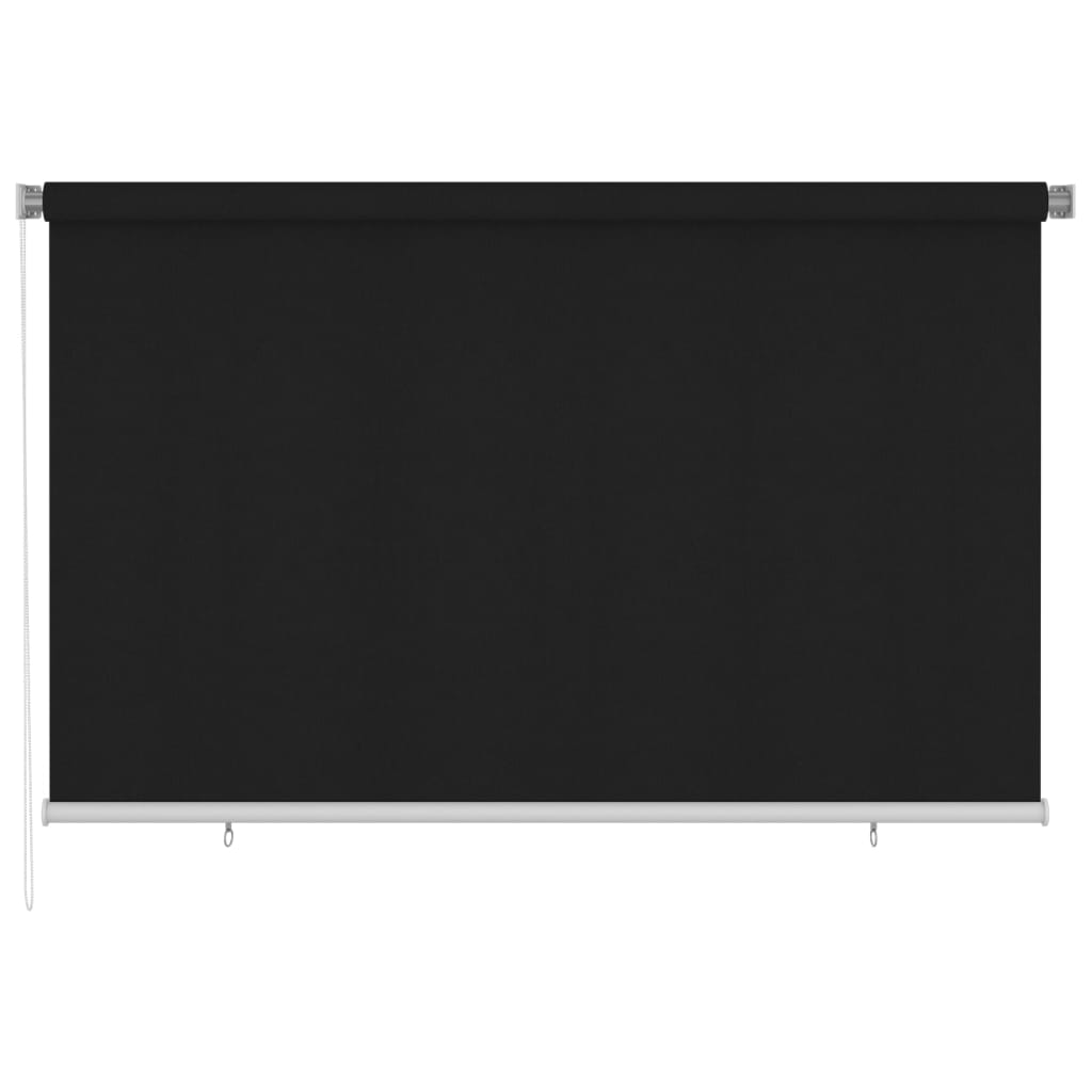 Rolgordijn voor buiten 245(B)x140(H) cm zwart