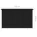 Rolgordijn voor buiten 245(B)x140(H) cm zwart