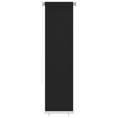 Rolgordijn voor buiten 65(B)x230(H) cm HDPE zwart
