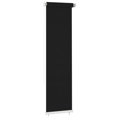 Rolgordijn voor buiten 65(B)x230(H) cm HDPE zwart