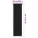 Rolgordijn voor buiten 65(B)x230(H) cm HDPE zwart