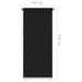 Rolgordijn voor buiten 105(B)x230(H) cm zwart