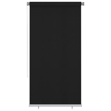 Rolgordijn voor buiten 125(B)x230(H) cm zwart