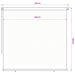 Rolgordijn voor buiten 185(B)x230(H) cm zwart