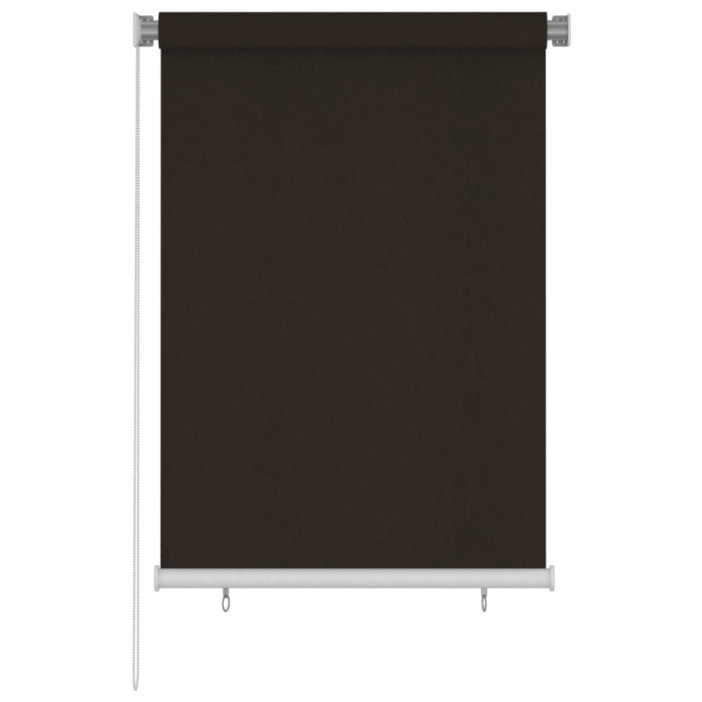 Rolgordijn voor buiten 105(B)x140(H) cm HDPE bruin