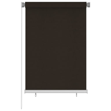 Rolgordijn voor buiten 105(B)x140(H) cm HDPE bruin
