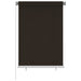 Rolgordijn voor buiten 105(B)x140(H) cm HDPE bruin