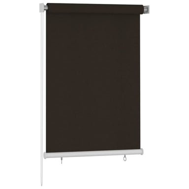Rolgordijn voor buiten 105(B)x140(H) cm HDPE bruin