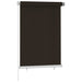 Rolgordijn voor buiten 105(B)x140(H) cm HDPE bruin