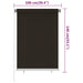 Rolgordijn voor buiten 105(B)x140(H) cm HDPE bruin