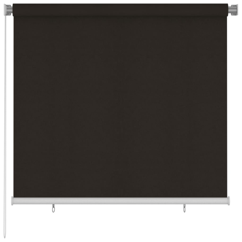 Rolgordijn voor buiten 165(B)x140(H) cm HDPE bruin