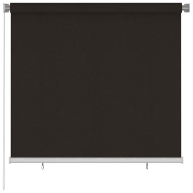 Rolgordijn voor buiten 165(B)x140(H) cm HDPE bruin