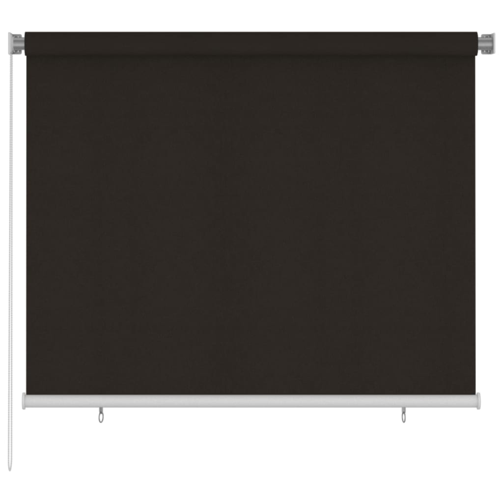 Rolgordijn voor buiten 185(B)x140(H) cm HDPE bruin