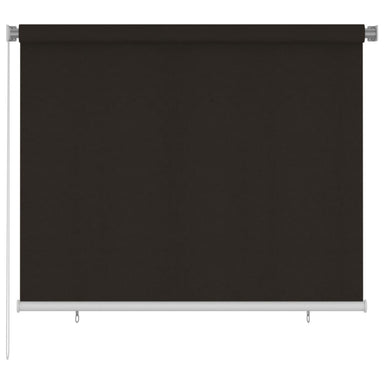 Rolgordijn voor buiten 185(B)x140(H) cm HDPE bruin
