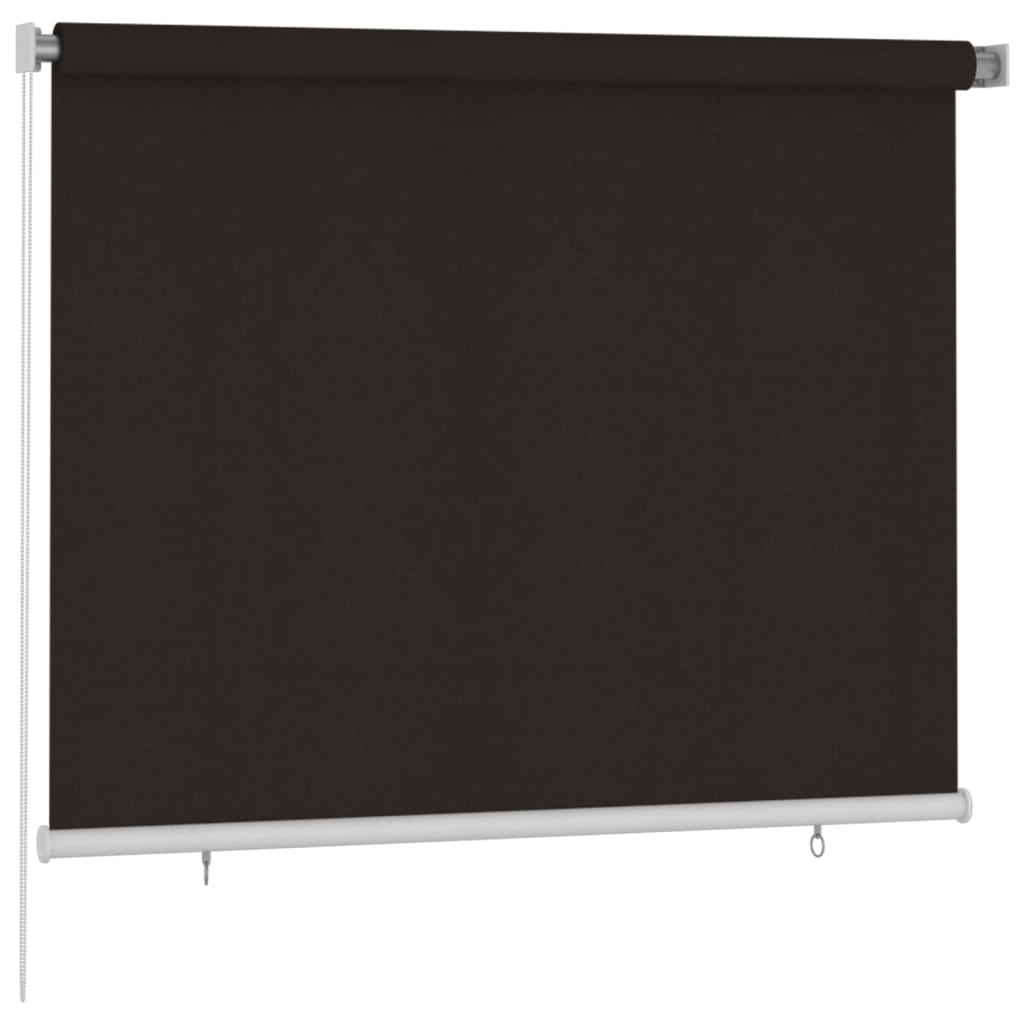 Rolgordijn voor buiten 185(B)x140(H) cm HDPE bruin