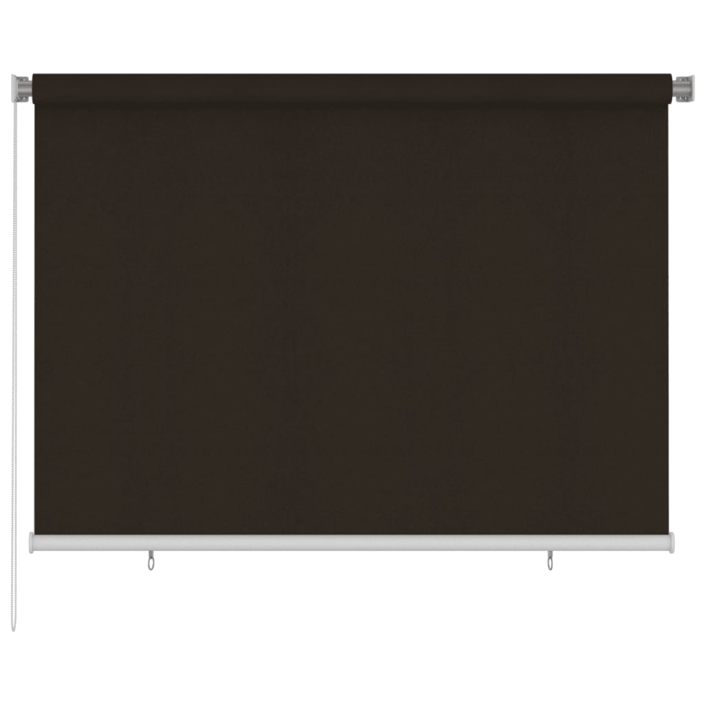 Rolgordijn voor buiten 205(B)x140(H) cm HDPE bruin