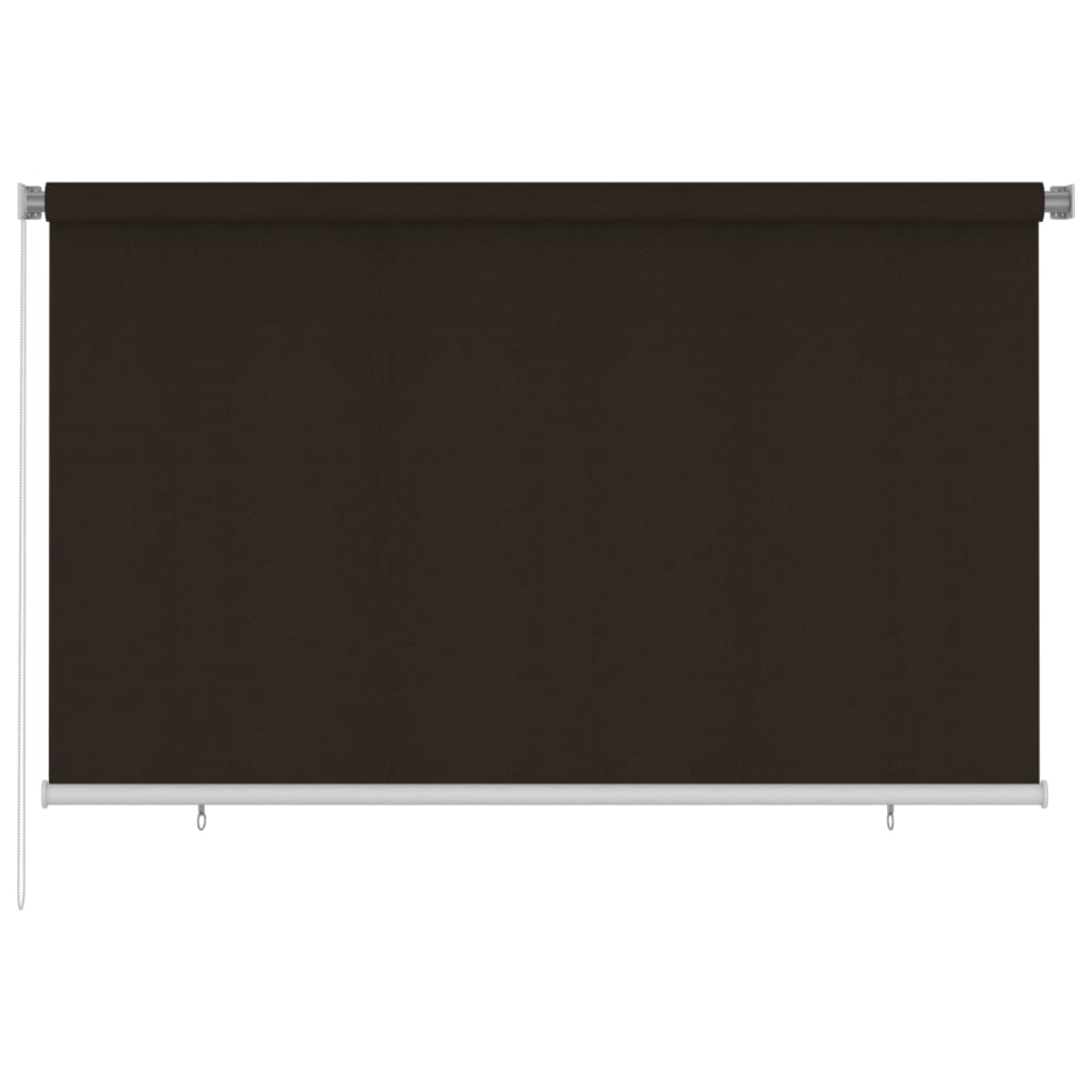 Rolgordijn voor buiten 245(B)x140(H) cm HDPE bruin